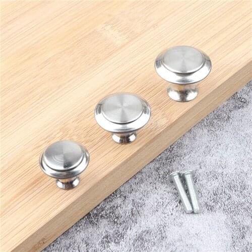 304 stainless steel single hole handle metal round single hole small handle modern minimalist drawer cabinet door handle