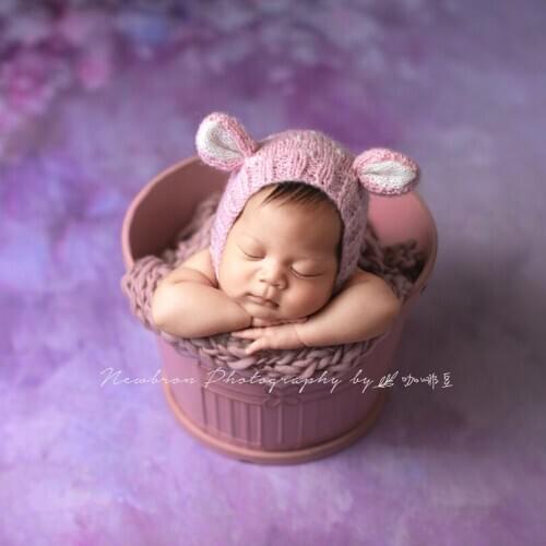 5ft x 5ft Summer Flower Backdrops Newborn Posing Fabric Baby Girl Photography Props Vintage Stretch Background