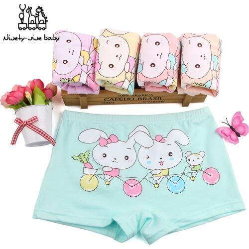 5pcs/lot Kids Panties Girls' Briefs Child Underwear Baby Girl Underpants Lovely Cartoon Panties Children Kids Clothing for Girl