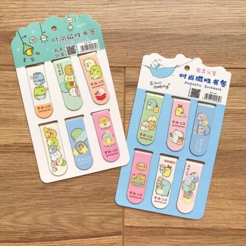 6pcs Leave Pendant Alice Clock Rabbit Bookmark Stationery School Office Supply Escolar Papelaria