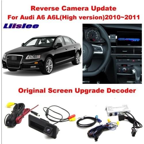 Original Screen Monitor Upgrade System For Audi A6 2017 2018 Rear View Camera Reversing Image HD Decoder Parking Trajectory Box
