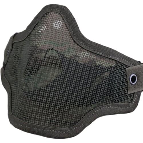 Emersongear Tactical Combat Strike Steel Half Face Mesh Mask Protective Gear Airsoft Paintball Military Shooting Training EM6599