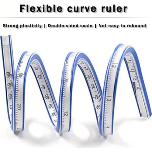 Flexible Curve Ruler PVC Soft Drafting Drawing Tool 30/40/50/60cm Measure Scale For Clothing Plate Making/Architectural Drawing