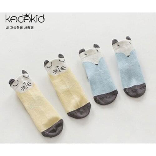 Kacakid Raccoon 3d Print Kids Boys Girls Cute Animal Anti Slip Floor Ankle Socks Kids Slippers Funny Socks Meias Meninas