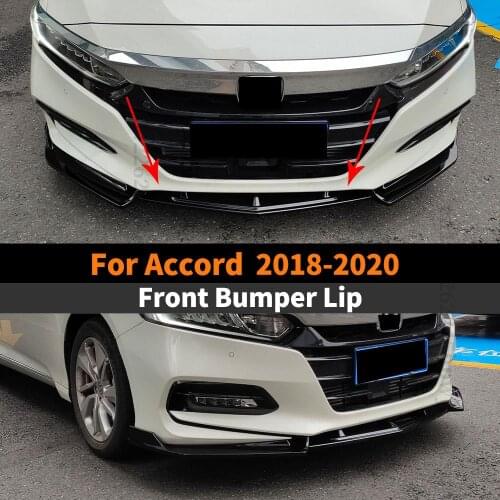 Front Bumper Lip Chin Body Kit Diffuser Spoiler Deflector High Quality Styling Facelift For Honda Accord 2018 2019 2020