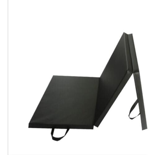 Reedow 180*90*4cm Folding Panel Gymnastics Yoga Blue PU Soft Bottom Mat Gym Yoga Mat for Fitness Equipment Exercise