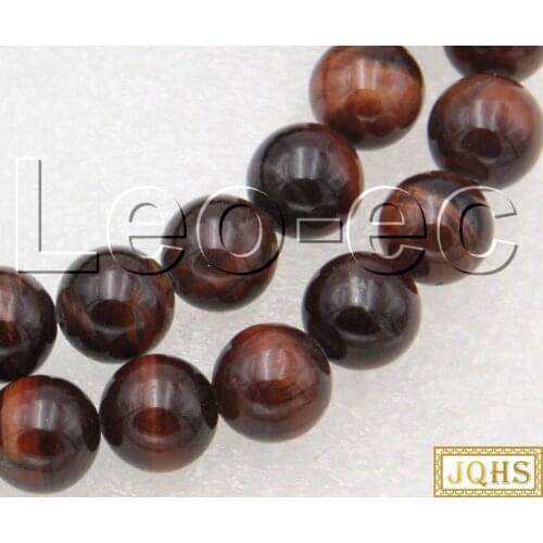 Natural 10mm round red Tiger Eye Stone Loose Beads for Jewelry Making Strand 15" DIY v1649