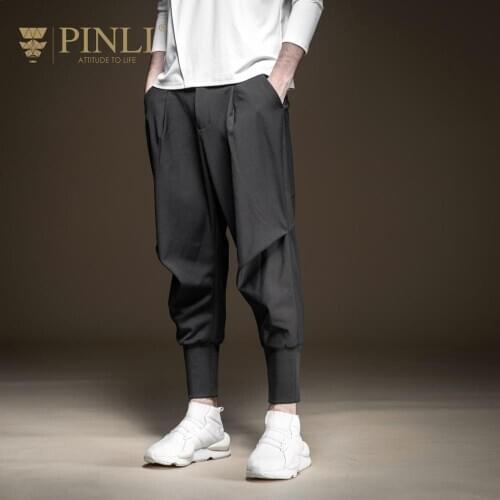 Free shipping fashion casual male 2020 summer mens autumn black grey leggings loose solid color pants trousers B193317229