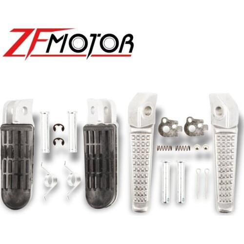 Motorcycle Front Rear Footrests Foot pegs For Honda CB400 SuperFour CB-1 CB500 CBR1100XX blackbird VTR1000 NT400 650 700 NTV600