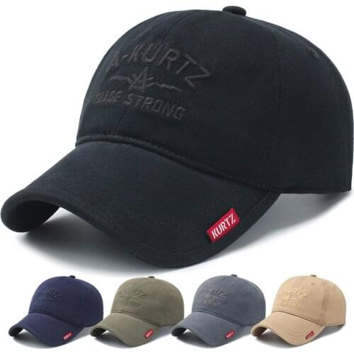 Hat mens A- KURTZ Korean version of outdoor sports sunshade soft top embroidered baseball cap spring and autumn new cap
