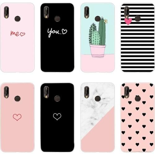 Soft Silicone Case For Huawei P20 Lite Phone Cases Cover For Huawei Mate 20 P30 Pro P40 Lite E Y6P P Smart 2019 Capa Coque