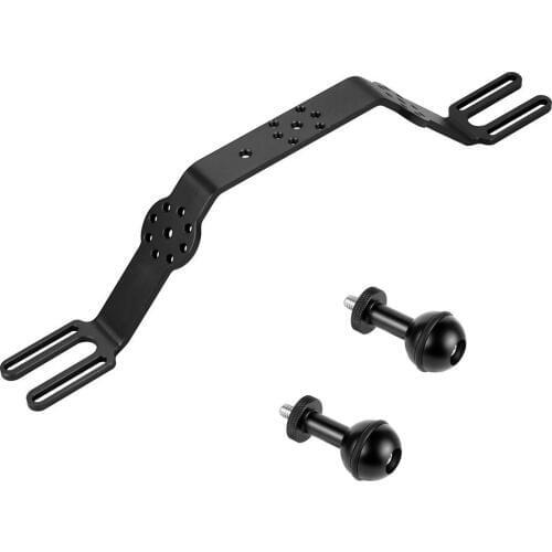 Dive Tray Handle Grip Bracket with M5 Ball Head Adapter for Gopro for Osmo Action Camera Housing Underwater Photography