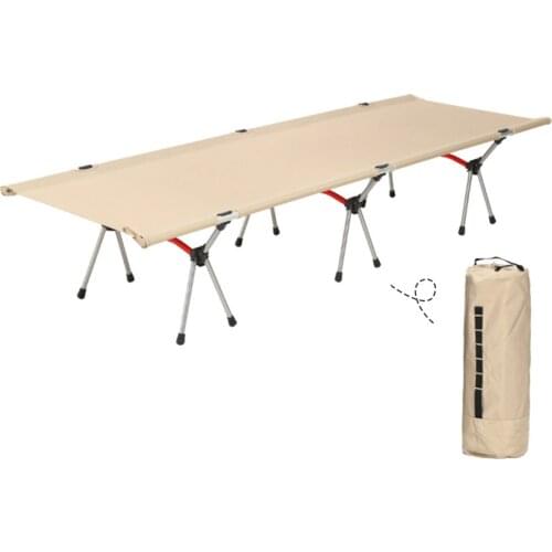 Outdoor Portable Folding Camp Cot Sleeping Bed for Camping Hiking Backpacking sand free beach mat