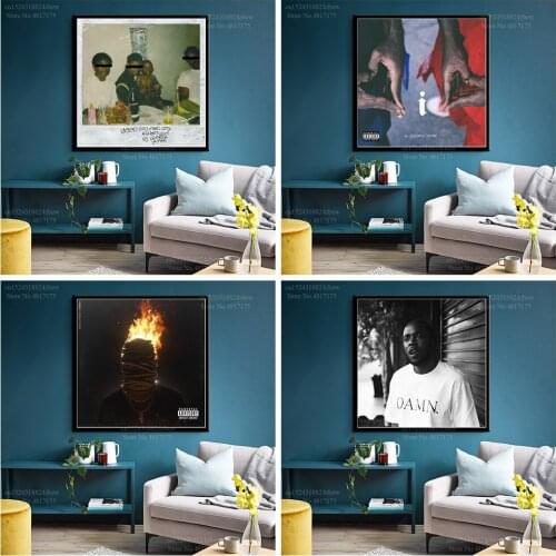 Kendrick Lamar Poster Rapper Singer Music Album HUMBLE i Section.80 Humble Canvas Painting Wall Art Poster and Print Home Decor