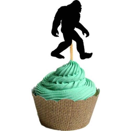 Big Foot has Arrived cupcake toppers cupcake toppers Food Picks toothpicks wedding bachelorette bridal shower party decorations