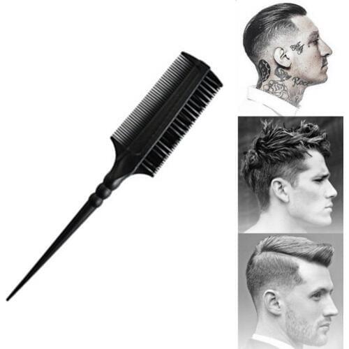 Tail Fishbone Hair Comb For Oil Head Haircut HairBrush Three Noodles More Function Hair Brush Combs Salon Men Styling Tool