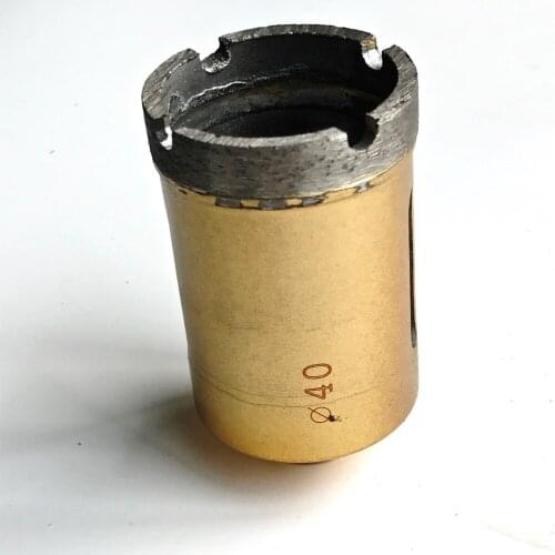 Free shipping of 1pc angel grinder using diamond marble hole saw 40mm M10 inner threading for marble/concrete drilling