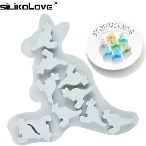 SILIKOLOVE Fondant Cake Decorating Tools 3D Kangaroo Silicone Mold Miniature Gummy Candy Mold Chocolate Mould Dessert