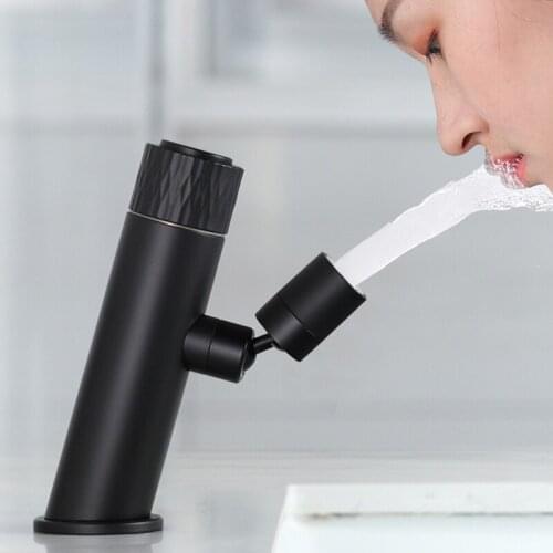 Basin Faucets 360 Rotation Spray Push Button Hot Cold Bathroom Faucet Washbasin Taps Vessel Sink Mixer Tap Deck Mounted