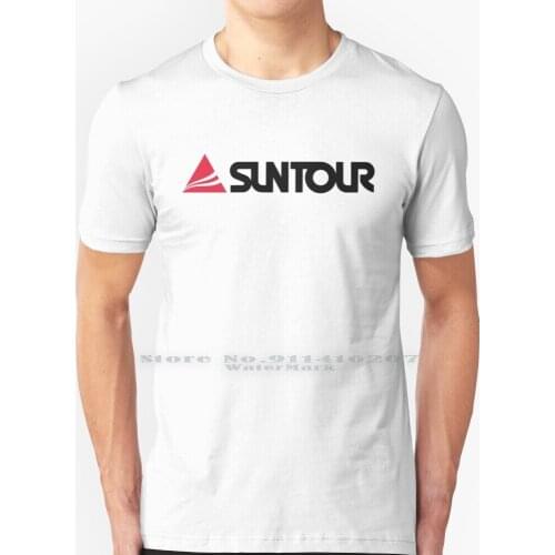 Suntour Bike Bmx Logo 1981 T Shirt 100% Pure Cotton Bike Bicycle Cycle Bmx Motocross Mtb Rad Movie California Gt Dyno Haro