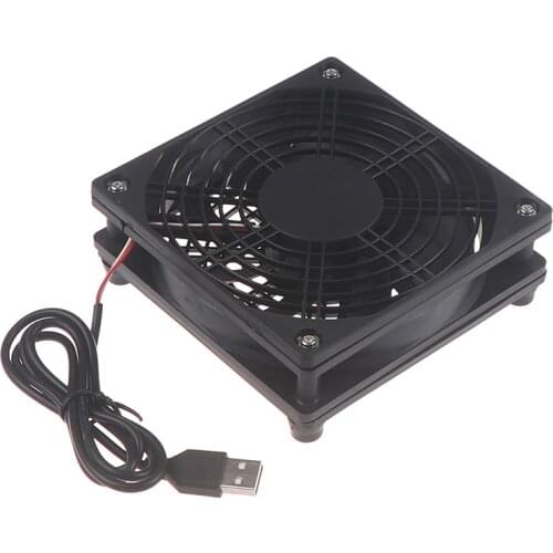New Router fan DIY PC Cooler TV Box Wireless Cooling 5V USB power 120mm fan