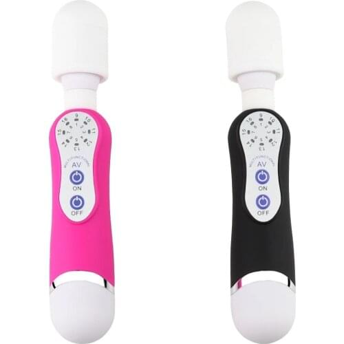 Female Vibrator 16 Frequency Silicone Av Stick Magic Wand Adult Sex Toy Clit Viberator Sex toyse Erotic Toys