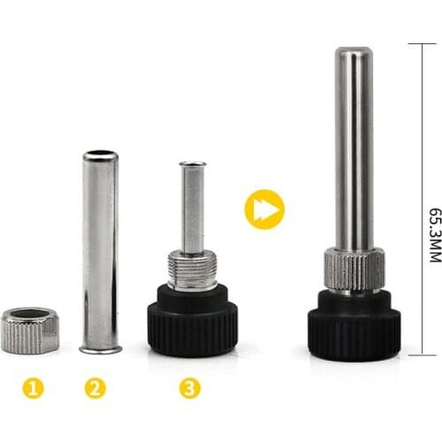 2pcs Soldering Station Iron Handle Accessories for 852D 936 937D 898D 907/ESD Iron head cannula Iron tip bushing