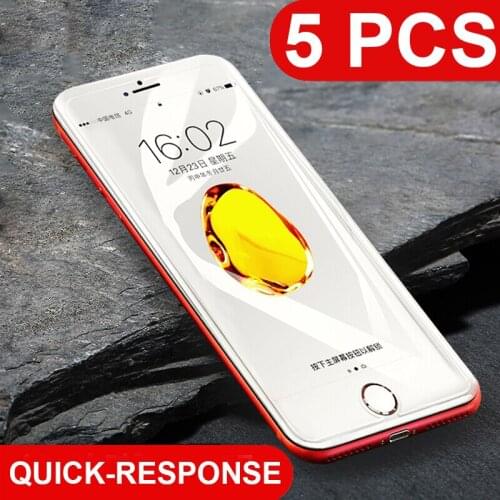 5 PIECES Tempered Glass For iPhone XS Max XR X Screen Protector HD Glass On iPhone 6 6s 7 8 PLUS 11 Pro MAX IPHONE 5 5s SE film
