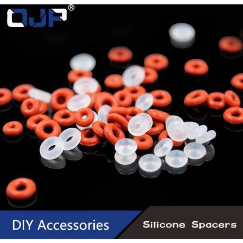 50pcs Bracelets silicone O rings necklace Rubber O-rings suitable for fixing anti-skid decorative clasp gasket Bead accessories