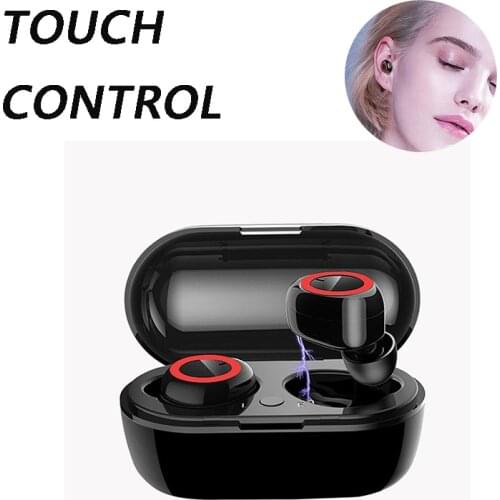Wireless Earphone Noise Cancelling Bluetooth Headphone Handsfree Stereo Headset TWS Earbud With Microphone Touch Control Earbuds