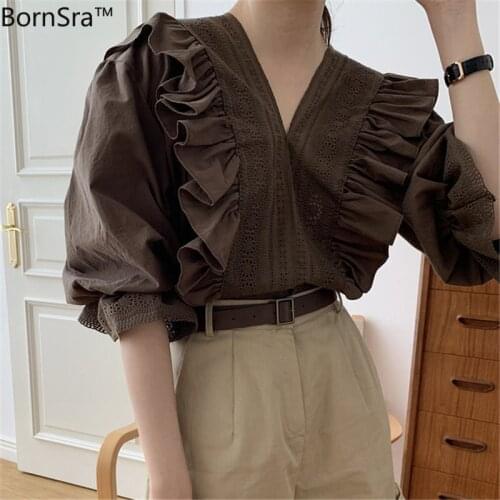 Офисные блузки Bornsra China At AliExpress