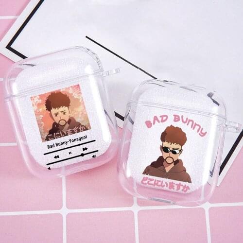 Yo Perreo Sola Bad Bunny Maluma Earphone Case Clear for Airpod 2 1 Soft TPU Wireless Bluetooth Earphone Cover Charging Box Capa