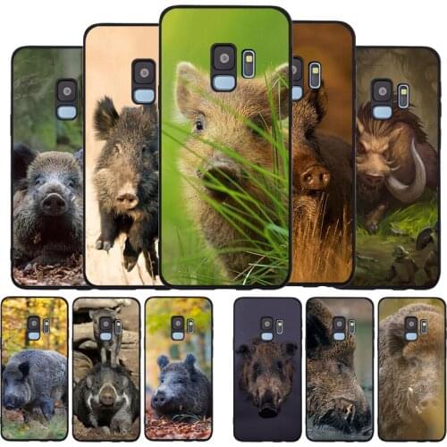 Wild boar Soft phone Case For Samsung S20 S10 S9 S8 S7 edge Plus Lite For Note 8 9 10 A6 A7 A8 A9 Cover
