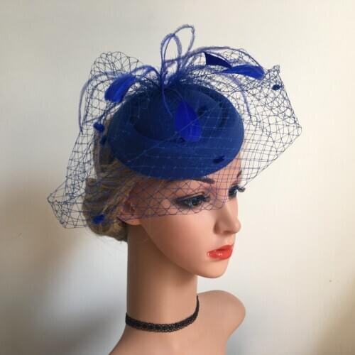 Fascinators Hats Cocktail Tea Party Hat Headwear with Veil for Women Girls