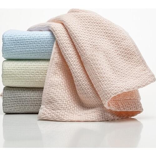 Geometric Pure Cotton Face Towel Soft Close To Skin Strong Water Absorption High Quality Rectangle Use for Adults Home Bathroom