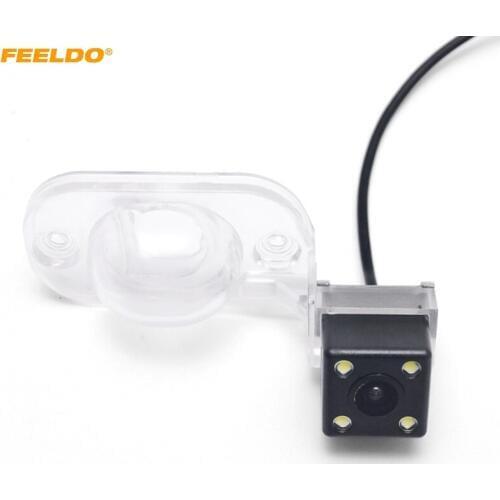 FEELDO Special Car Backup Rear View Camera With LED Light For JAC REFINE Reverse Parking Camera#4026