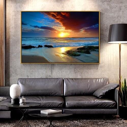 Artcozy Oil Canvas Painting stunning-ocean-landscape For Home Decoration Wall Art