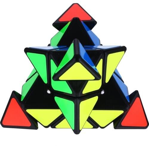 Creative Pyramid Triangle Speed Magic Cube Puzzle Toy Block Magic Game Educational Gift for Developing Kids Intelligence Toy