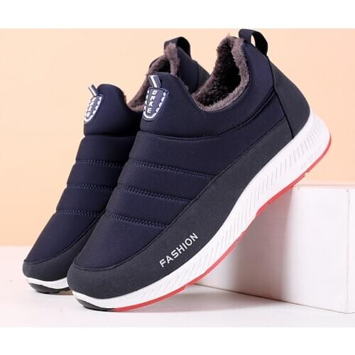 Unisex Snow Boots for Women Men Winter Plush Warm Shoes for Mother Father Outdoor Non-slip Leisure Sneakers Size 36-44 Botas