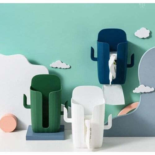 Kitchen Paper Towel Bathroom Paper Towel Box Paper Drawer Paper Drawer Hanging Type Punch-free Corner Rack Creative Personality