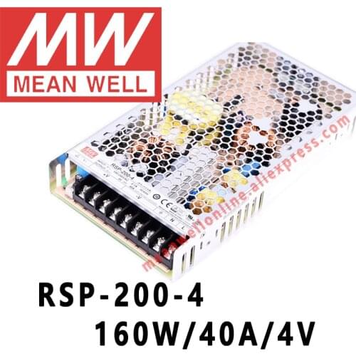 Mean Well RSP-200-4 meanwell 4VDC/40A/160W Single Output with PFC Function Power Supply online store