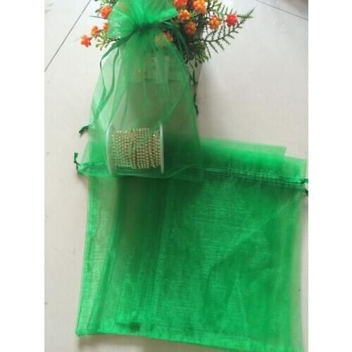 Free Shipping,100pcs/lot Green 17x23cm,Christmas & Wedding Gift Bags,Jewelry Bags Gift packing Pouches