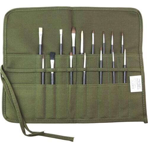Skyists 1508 Multifunctional 22/30 Holes Canvas Pen Curtains Art Roll Up Storage Bag/Case/Curtain for Brushes/Colored Pencils