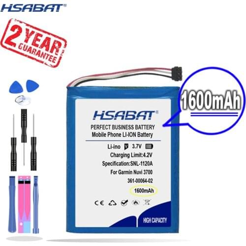 New Arrival [ HSABAT ] 1600mAh 361-00064-02 Replacement Battery for Garmin Nuvi 3700 3760 3760T 3790 3790T