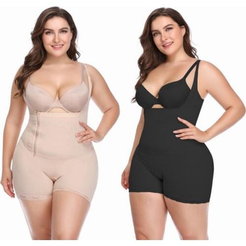 Full Body Shaper Waist Trainer Plus Size Corset Underwear Women Slimming Shapewear Firm Control Shaping Bodysuit Modeling Strap