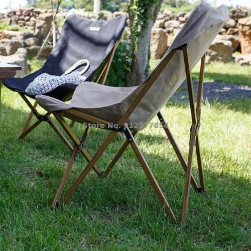 Portable outdoor folding chair leisure recliner camping beach chair light fishing chair