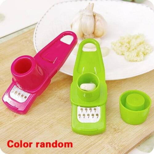 Garlic Presses Ginger Cutter Candy Color Plastic Grinding Tool Planer Slicer Stainless Steel PP Peeler Kitchen Grater Grinder