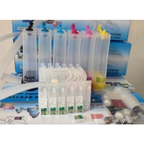 Empty Continuous Ink System T0491-T049 for Eps Stylus Photo R210/R230 * 6pcs/set printer parts