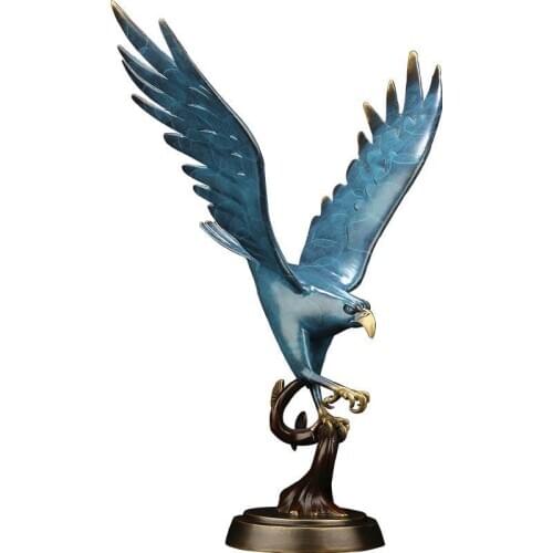 Pure copper eagle statue placed pieces of Feng Shui home decoration decoration hotel office home decoration accessories