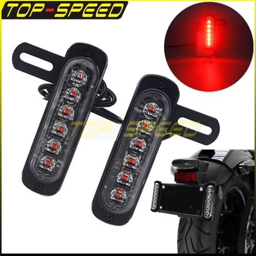 Motorcycle Parts Auxiliary LED Brake Taillight Auxiliary Brake Taillight Universal For Harley Cafe Racer Chopper Bobber Honda